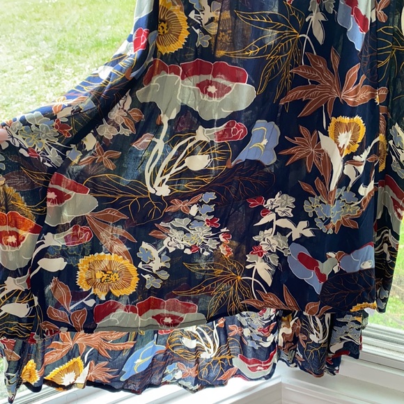 KORI Navy Floral High-Low Dress - Picture 3 of 6